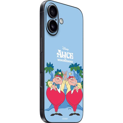 Disney Alice in Wonderland Tweedle Dee and Tweedle Dum iPhone 16 Plus Skin